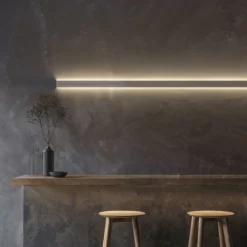 Strisce Led-Gea Luce Profilo bianco biemissione tirana per n3 strip max 10mm