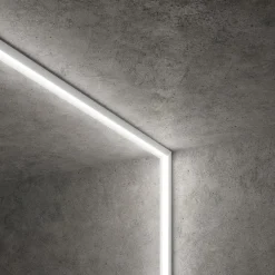 Strisce Led-Gea Luce Profilo bucarest g 2mt bianco per strip led max 20mm