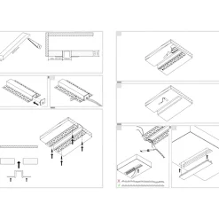 Strisce Led-Gea Luce Profilo da incasso 2mt per strip led max 10mm gea jeppe f