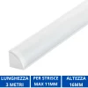 Strisce Led-Ideal Lux Profilo 3mt angolare lineare per strip led max 11mm