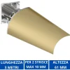 Strisce Led-Gea Luce Profilo 3mt angolare oro lubiana c per n2 strip led max 10mm