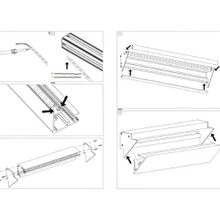 Strisce Led-Gea Luce Profilo 3mt angolare oro lubiana c per n2 strip led max 10mm