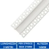 Strisce Led-Ideal Lux Profilo 3mt ideallux da incasso per strisce led max 21mm