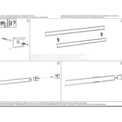 Strisce Led-Ideal Lux Profilo piatto 3mt alluminio per strisce led max 11mm