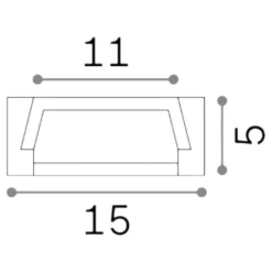 Strisce Led-Ideal Lux Profilo piatto 2mt bianco per strip led max 11mm