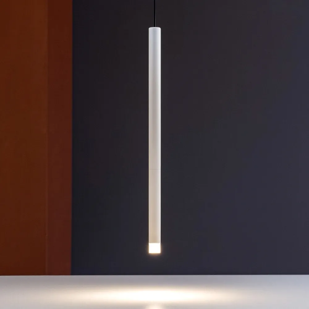 Lampade A Sospensione-Linea Light Puccini lampada a sospensione bianco led 3000k 90cm
