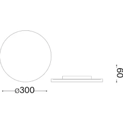 Applique Da Esterno-Ideal Lux Punto ap d30 applique da esterno antracite 16w 3000k