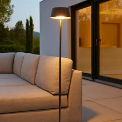 Lampade Da Esterno Giardino-Ideal Lux Pure pt piantana per esterno nera portatile