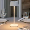 Lampade Da Tavolino Esterno-Ideal Lux Pure tl lampada da tavolino bianca da esterno ricaricabile led 3000k