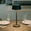 Lampade Da Tavolino Esterno-Ideal Lux Pure tl lampada portatile nera per tavolino