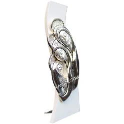 Capezzali-Selezionato da Mazzolaluce Quadretto camera da letto sacra famiglia 16x6 avorio argento