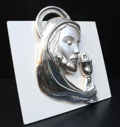 Capezzali-Selezionato da Mazzolaluce Quadretto eucaristia da tavolo parete 23x23