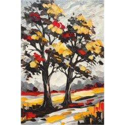 Quadri Moderni-Selezionato da Mazzolaluce Quadri astratti 50x70 alberi di amore tele decorate verticali