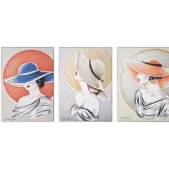 Quadri Moderni-Selezionato da Mazzolaluce Quadri verticali donne ambiziose 50x70 cornice bianca