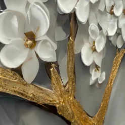 Quadri Moderni-Selezionato da Mazzolaluce Quadro albero decorato 120x80 cornice oro decoro resina lucido