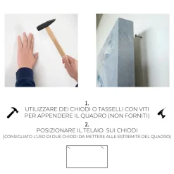 Quadri Moderni-Selezionato da Mazzolaluce Quadro albero della vita multicolor 77x143 cm stampa con decoro a rilievo