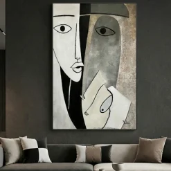Quadri Moderni-Selezionato da Mazzolaluce Quadro astratto figurativo artistico materico con cornice 80x120