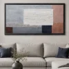 Quadri Moderni-Selezionato da Mazzolaluce Quadro astratto geometrico 60x120 cm pittura in rilievo cornice