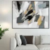 Quadri Moderni-Selezionato da Mazzolaluce Quadro astratto moderno cornice nera 120x90 per soggiorno