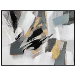 Quadri Moderni-Selezionato da Mazzolaluce Quadro astratto moderno cornice nera 120x90 per soggiorno