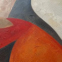 Quadri Moderni-Selezionato da Mazzolaluce Quadro astratto moderno danza di forme 80x80 cm dipinto su tela a rilievo
