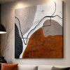 Quadri Moderni-Selezionato da Mazzolaluce Quadro astratto moderno linea e materia 120x120 per salone