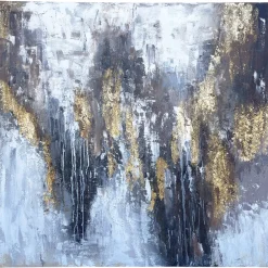 Quadri Moderni-Selezionato da Mazzolaluce Quadro astratto moderno materia di luce 80x80 cm dipinto a rilievo per salone