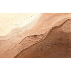 Quadri Moderni-Selezionato da Mazzolaluce Quadro astratto trame di sabbia 80x120 cm dipinto rilievo materico