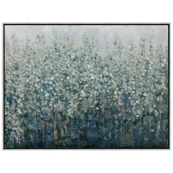 Quadri Moderni-Selezionato da Mazzolaluce Quadro astratto 90x120 cm foresta pittura in rilievo cornice legno