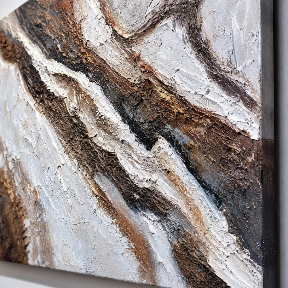 Quadri Moderni-Selezionato da Mazzolaluce Quadro astratto 100x150 cm segni nella pietra dipinto moderno materico
