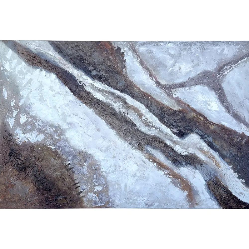 Quadri Moderni-Selezionato da Mazzolaluce Quadro astratto 100x150 cm segni nella pietra dipinto moderno materico