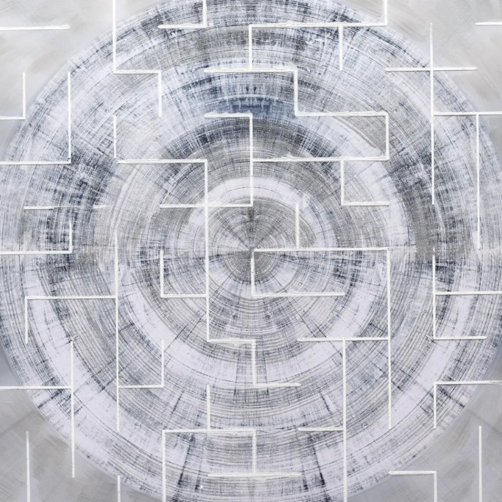 Quadri Moderni-Selezionato da Mazzolaluce Quadro astratto 100x100 dipinto azzurro grigio per soggiorno
