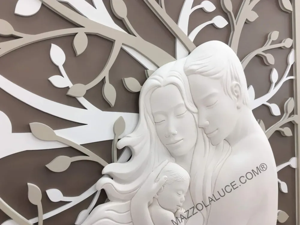 Capezzali-Bongelli Preziosi Quadro capezzale 70x48 moderno sacra famiglia