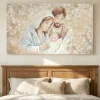 Capezzali-Selezionato da Mazzolaluce Quadro capezzale 120x70 sacra famiglia decorata abbraccio eterno