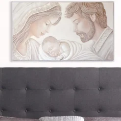 Capezzali-Selezionato da Mazzolaluce Quadro capoletto classico sacra famiglia 122x72 capezzale decorato