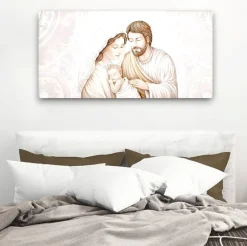 Capezzali-Selezionato da Mazzolaluce Quadro capoletto sacra famiglia 120x70 capezzale