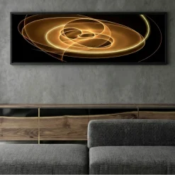 Quadri Moderni-Selezionato da Mazzolaluce Quadro cosmo con luce design moderno 50x150 cm per soggiorno fp