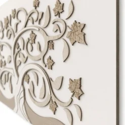 Quadri Moderni-Selezionato da Mazzolaluce Quadro di legno albero della vita 119x59 moderno bianco rovere