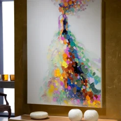 Quadri Moderni-Selezionato da Mazzolaluce Quadro diva moderno multicolor dipinto 90x120 cm