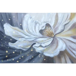 Quadri Moderni-Selezionato da Mazzolaluce Quadro fioritura preziosa 80x120 cm dipinto a rilievo materico per salone