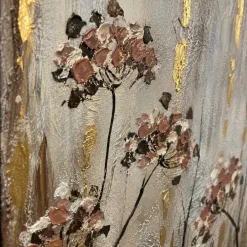 Quadri Moderni-Selezionato da Mazzolaluce Quadro floreale 80x120 cm con cornice nera colori caldi
