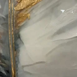Quadri Moderni-Selezionato da Mazzolaluce Quadro foglie di palma cornice oro 150x75cm decoro resina lucido