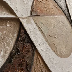 Quadri Moderni-Selezionato da Mazzolaluce Quadro materia e forma astratto moderno 80x120 cm dipinto materico a rilievo