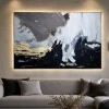Quadri Moderni-Selezionato da Mazzolaluce Quadro materia notturna 100x150 cm astratto moderno materico per salone