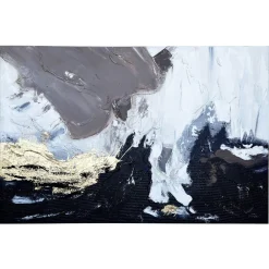 Quadri Moderni-Selezionato da Mazzolaluce Quadro materia notturna 100x150 cm astratto moderno materico per salone
