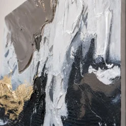 Quadri Moderni-Selezionato da Mazzolaluce Quadro moderno astratto materia notturna 80x120 cm dipinto materico a rilievo