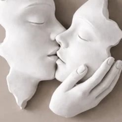 Quadri Moderni-Bongelli Preziosi Quadro moderno 50x50cm scultura volti nocciola