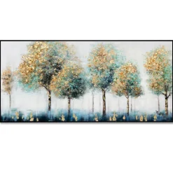 Quadri Moderni-Selezionato da Mazzolaluce Quadro moderno con cornice nera 150x70 cm foresta decorata