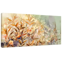 Quadri Moderni-Selezionato da Mazzolaluce Quadro moderno floreale astratto 77x143 cm stampa con decoro a rilievo