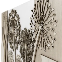 Quadri Moderni-Selezionato da Mazzolaluce Quadro moderno legno 120x60 per soggiorno bianco rovere